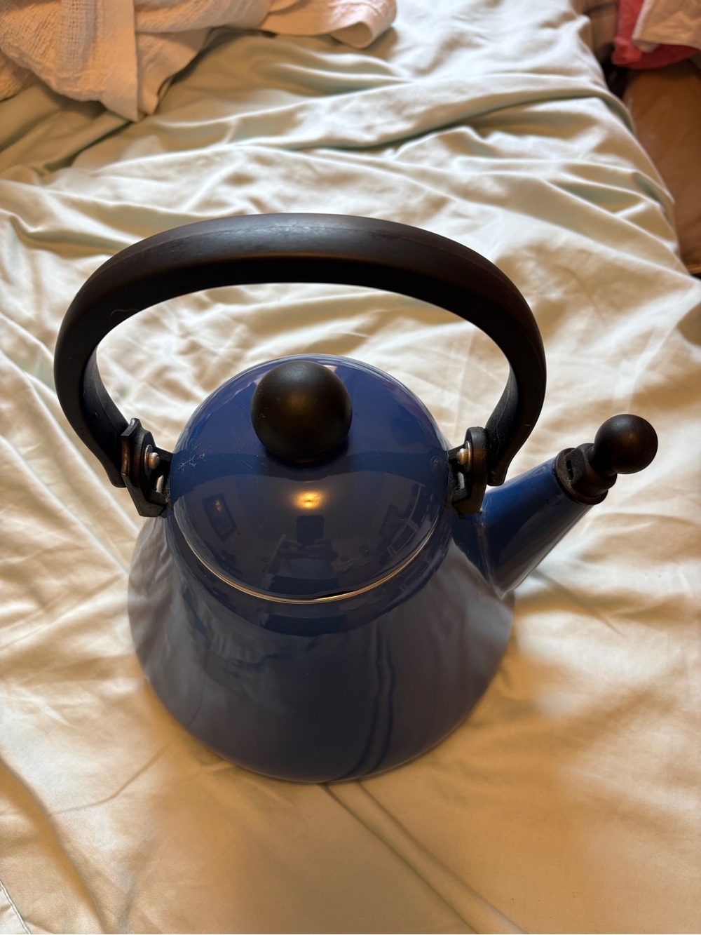 Vintage Le Creuset Kone Kettle Blue, Great Condition